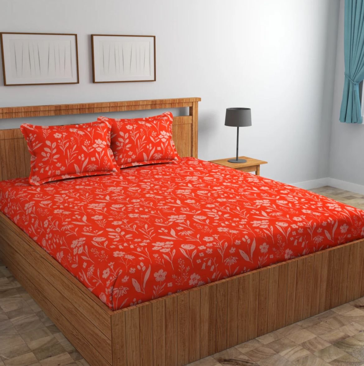 Flat Bed Sheet Anaya ( flat bed sheet anaya -orange. ) 