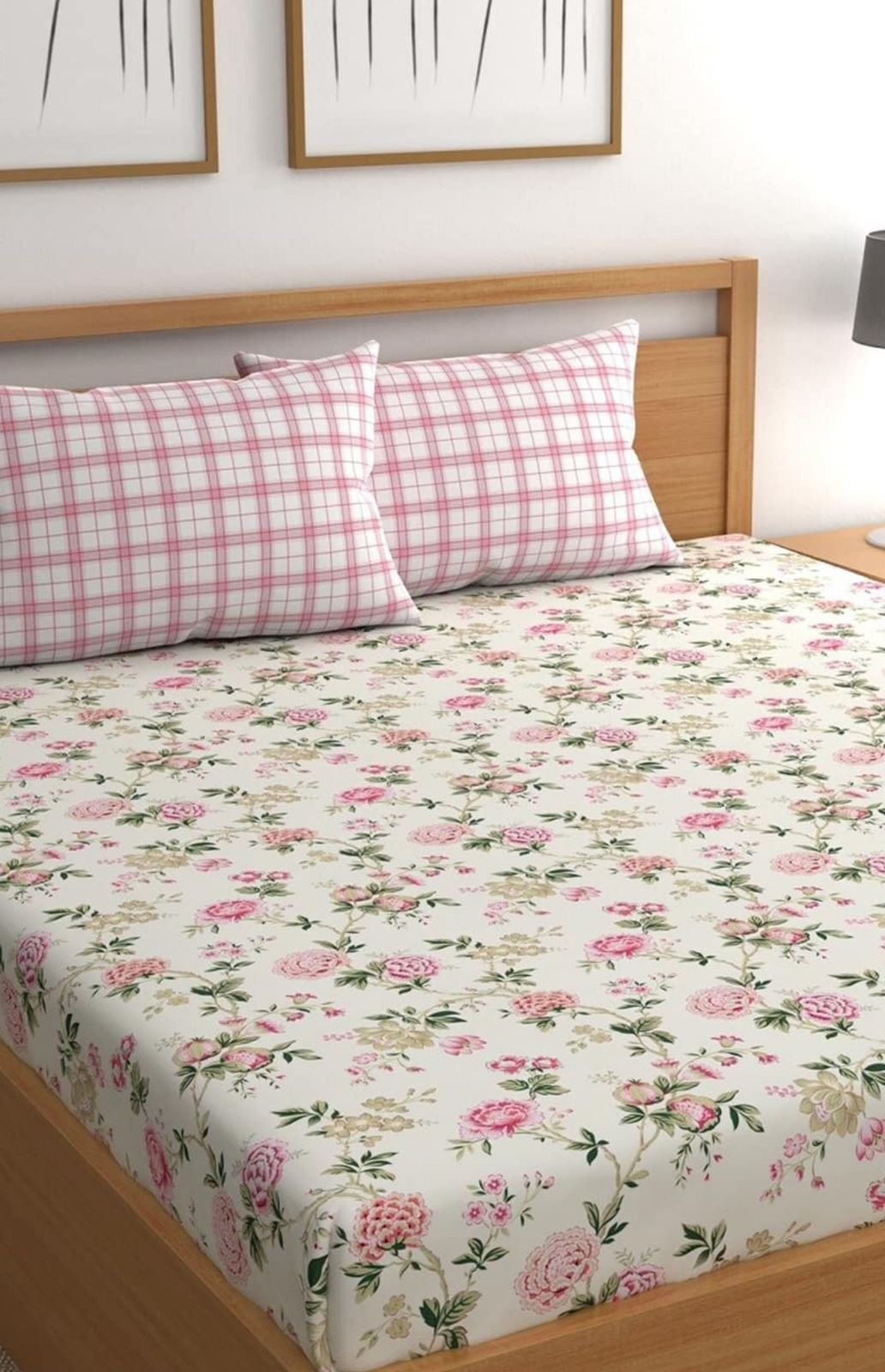 King Size  fitted Bedsheet ( Multi contrast-king fitted bedsheet ) 
